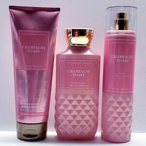 Bath & Body Works CHAMPAGNE TOAS Body Cream, Shower gel, Fragrance Mist (3 pcs)